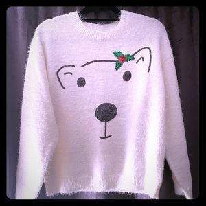CHRISTMAS! Adorable Polar Bear Sweater Lg. 10-14